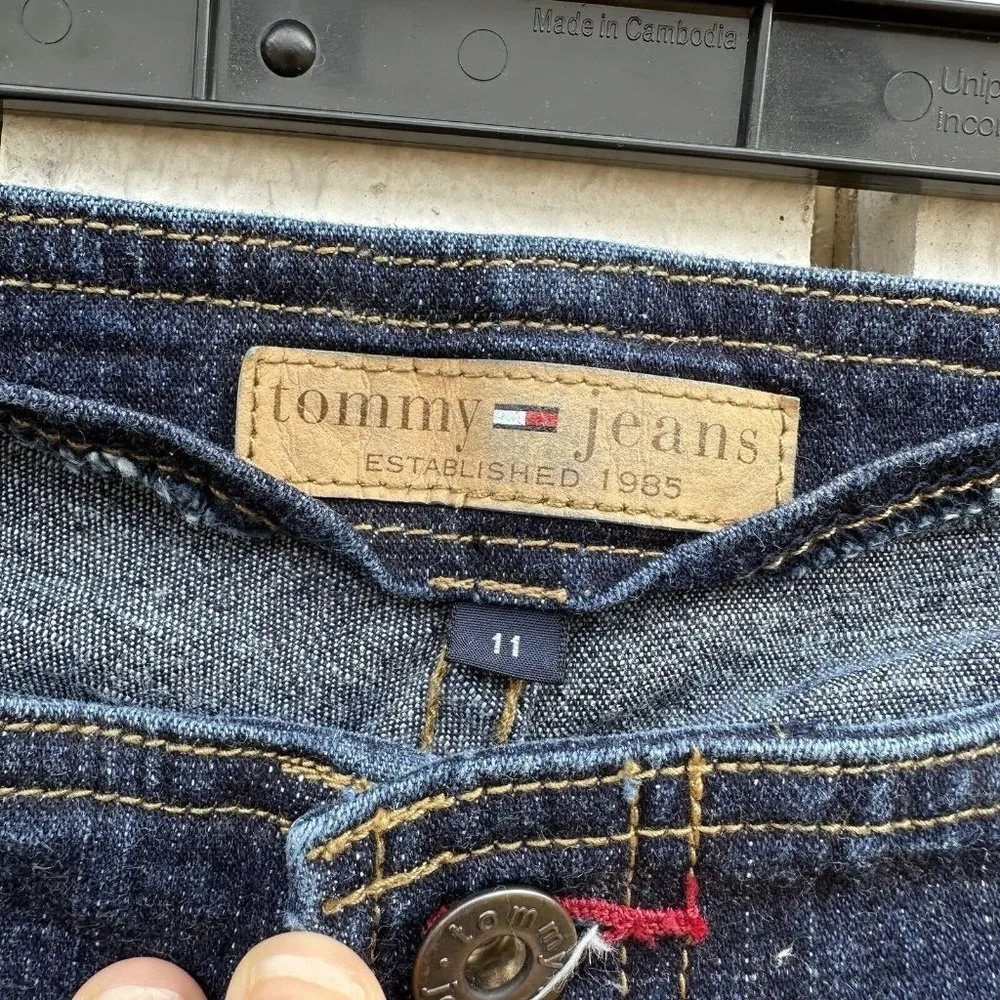 Vintage Y2K Tommy Jeans Bootcut Low Rise Jeans No Seat Pockets Junior’s Size 11 - Image 6