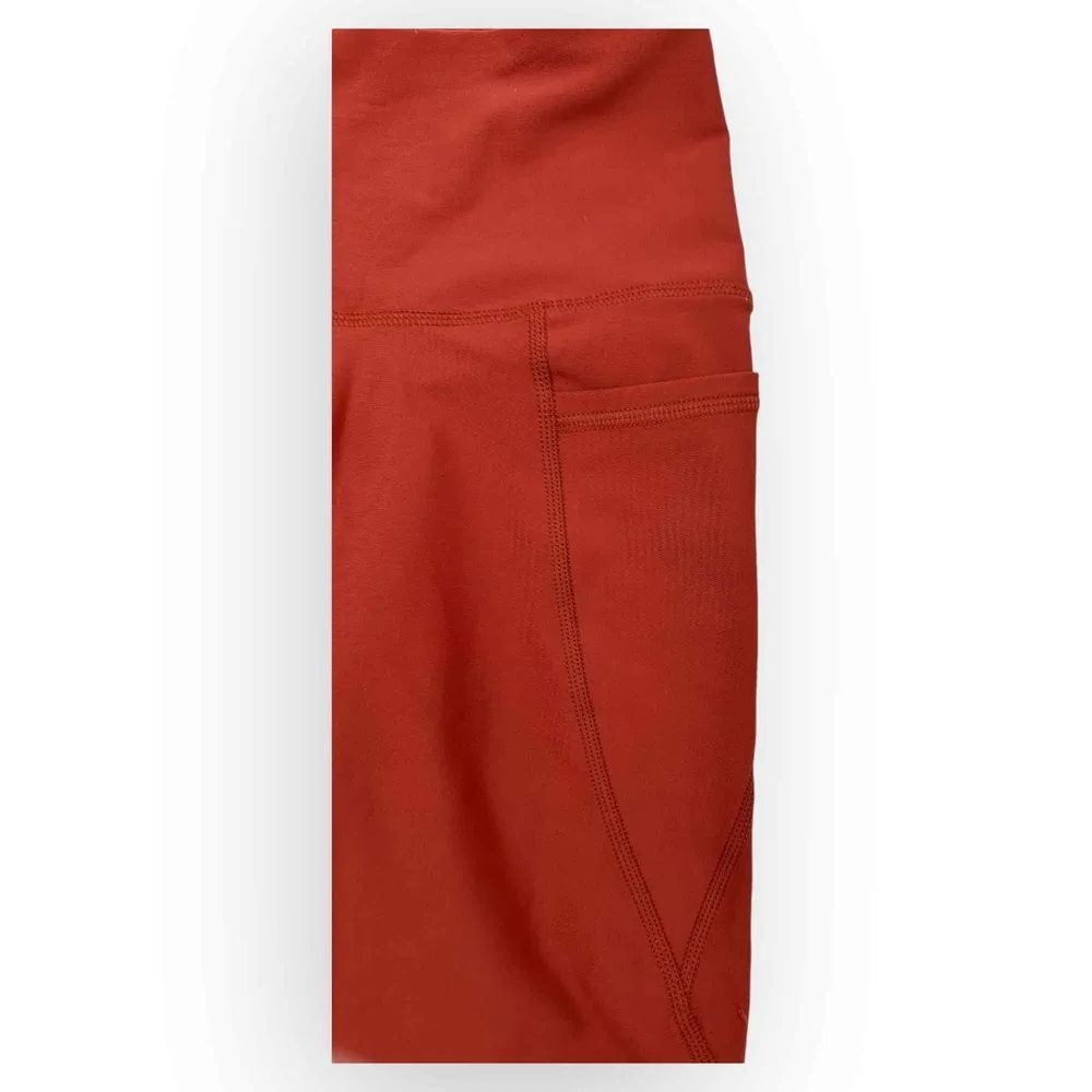 Old Navy Orange PowerSoft High Rise Biker Shorts Go Dry Size Extra Small - Image 2