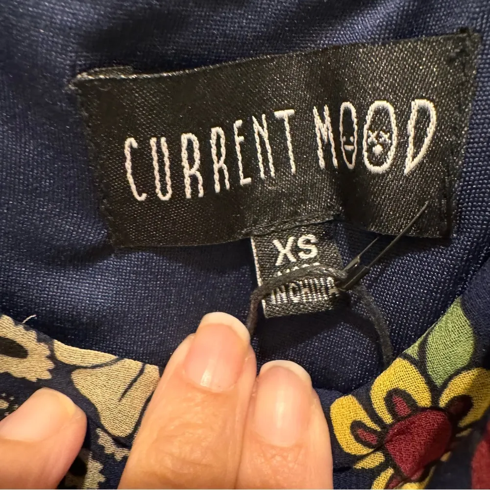 Hippie Boho Floral Print Mini Dress Size XS NWT - Image 6