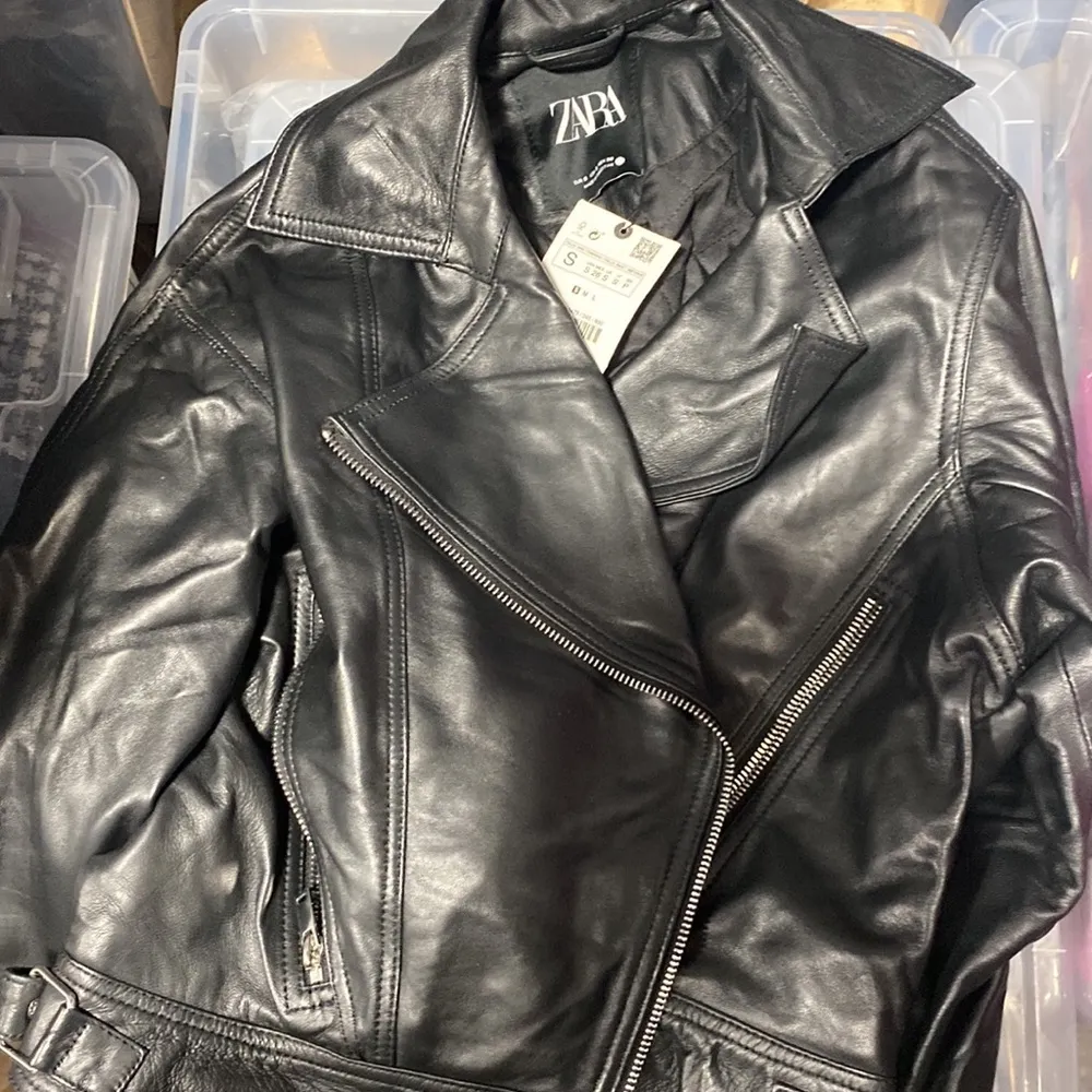 Zara cropped genuine leather jacket LIMITED EDITION - Image 10