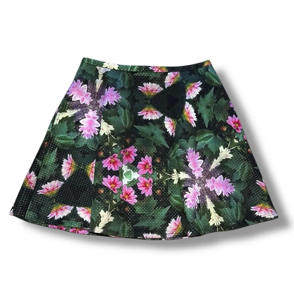 Ted Baker Dollia‎ Kaleidoscope Floral Print Skater Skirt Size 2 - Image 2
