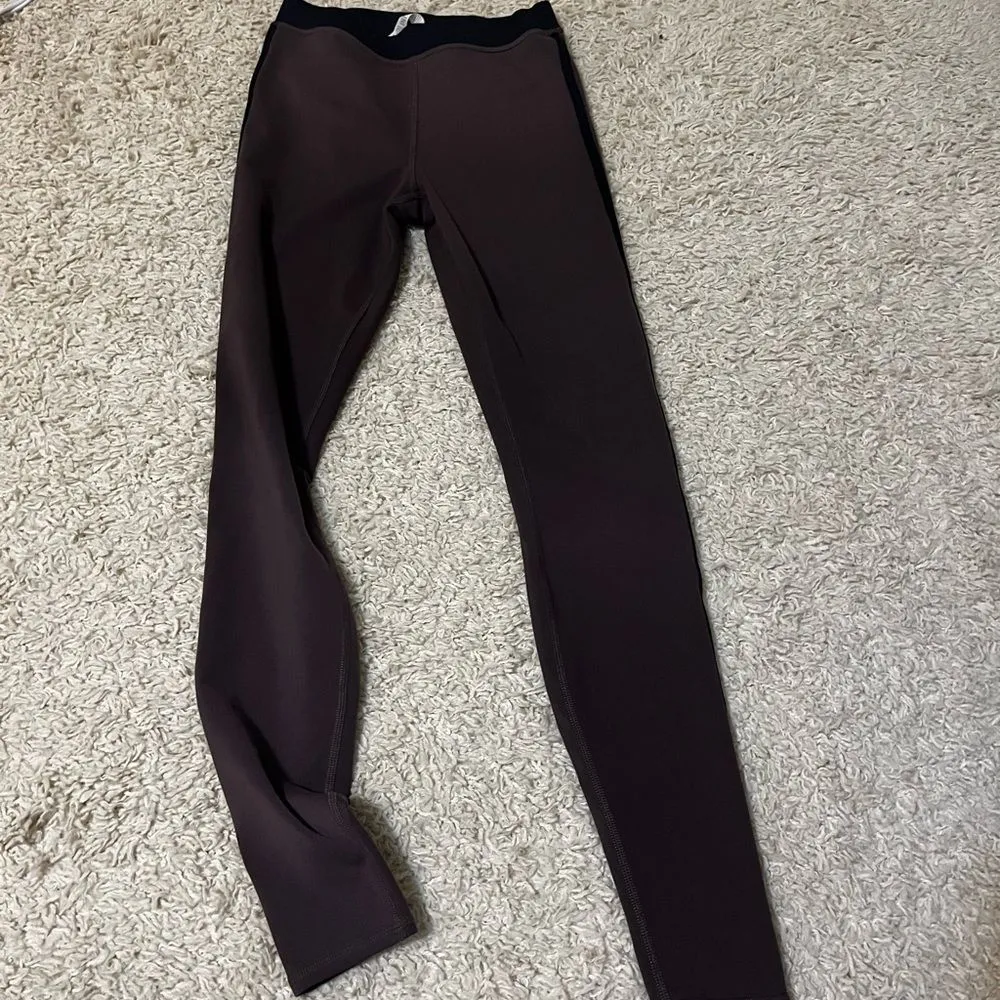 alo yoga airbrush high waisted streamlined leggings brown size xs - Image 2