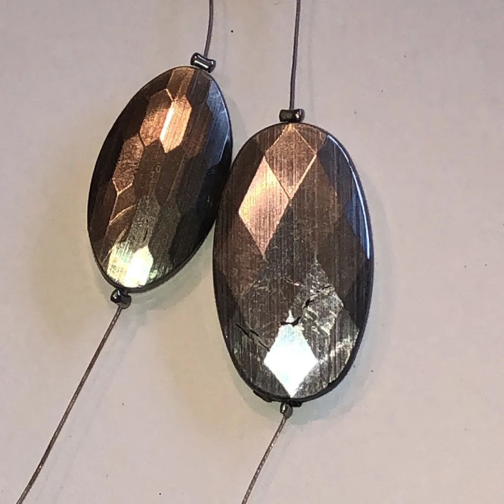 Chic Metallic Beaded Boho Necklace Gold - Image 2