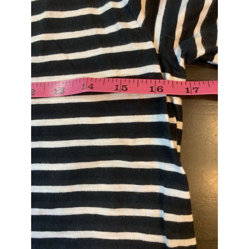Garnet Hill Striped Casual Dress Size 8 Blue‎ White Boatneck Nautical Preppy - Image 8