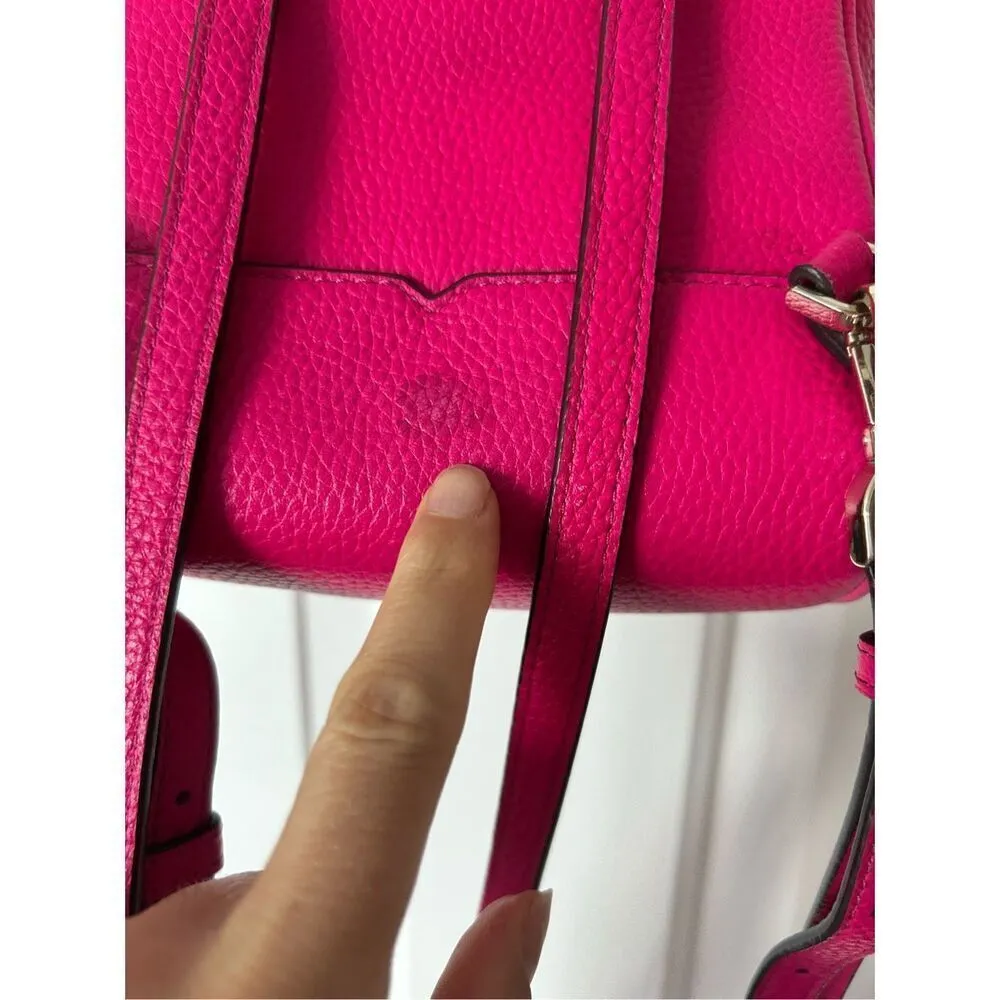 Kate spade mini backpack hot pink backpack with adjustable straps - Image 4
