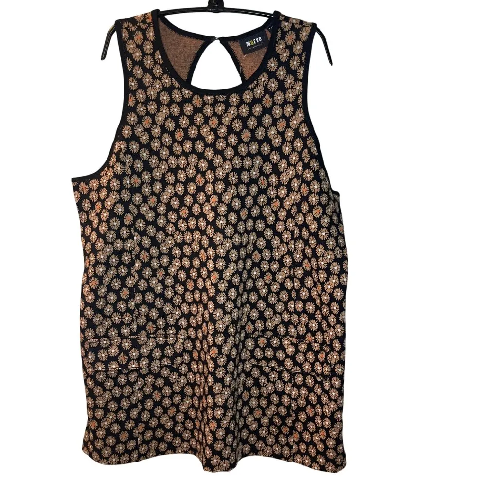 Anthropologie Maeve Jacquard Tunic‎ Top Women's Size XL Micro Mini Dress Floral - Image 4