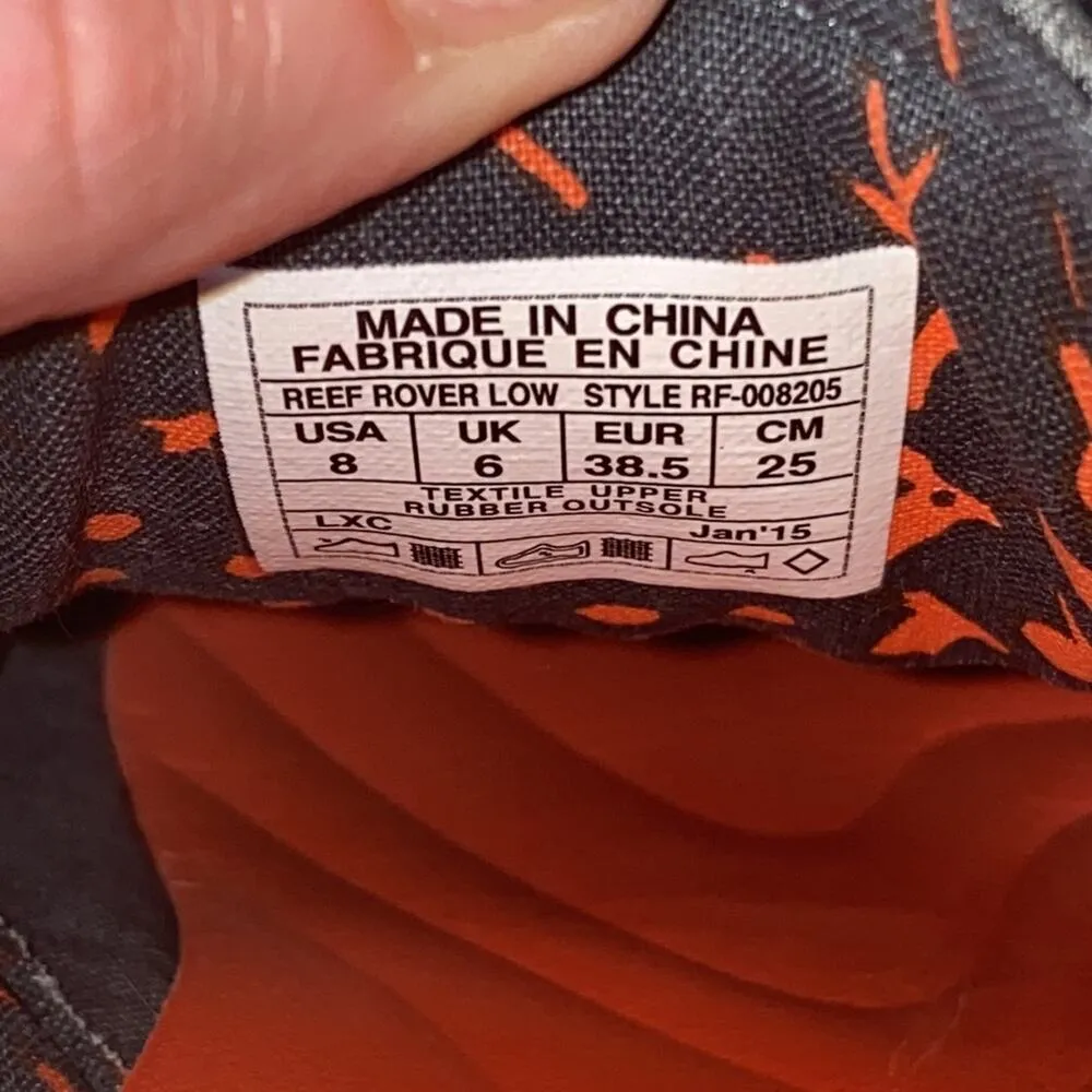 Reef Rover Low Grey Lace Up Casual Sneakers 8 - Image 10