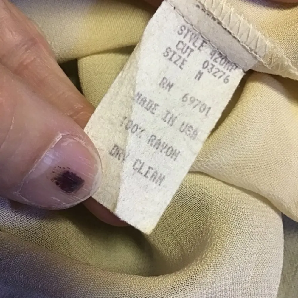 Vintage designer Sue Wong sheer oversized tank top - Image 3