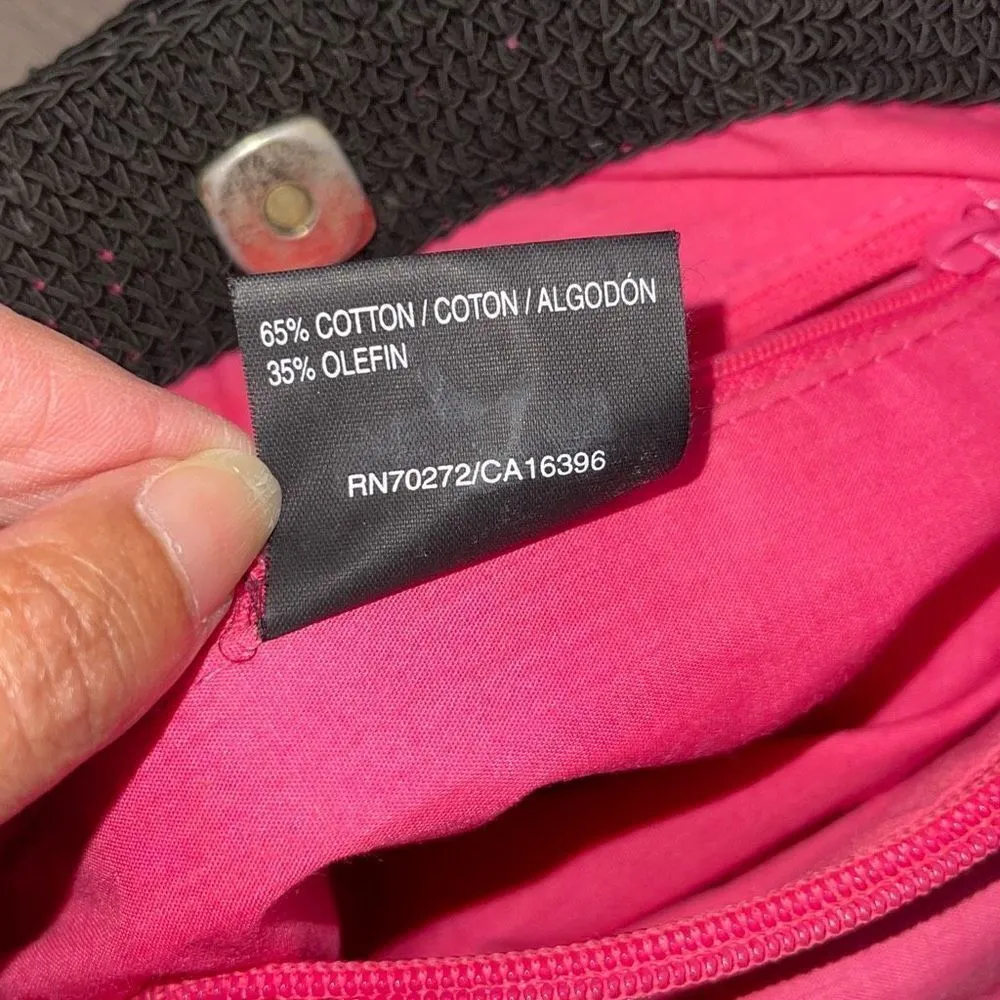 Liz Claiborne Vintage Crochet Bamboo
Handle Bag Y2K Purse‎ Handbag Black - Image 7