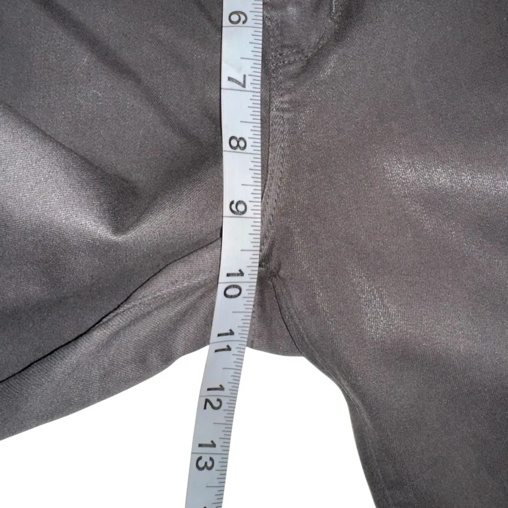 L’AGENCE Margot Skinny High Rise Grey Coated Cropped Skinny Jeans 27 - Image 8