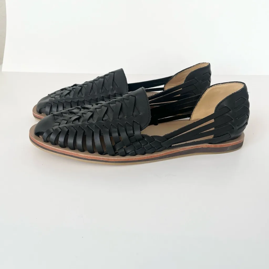 Nisolo huaraches leather sandals black 10 - Image 7