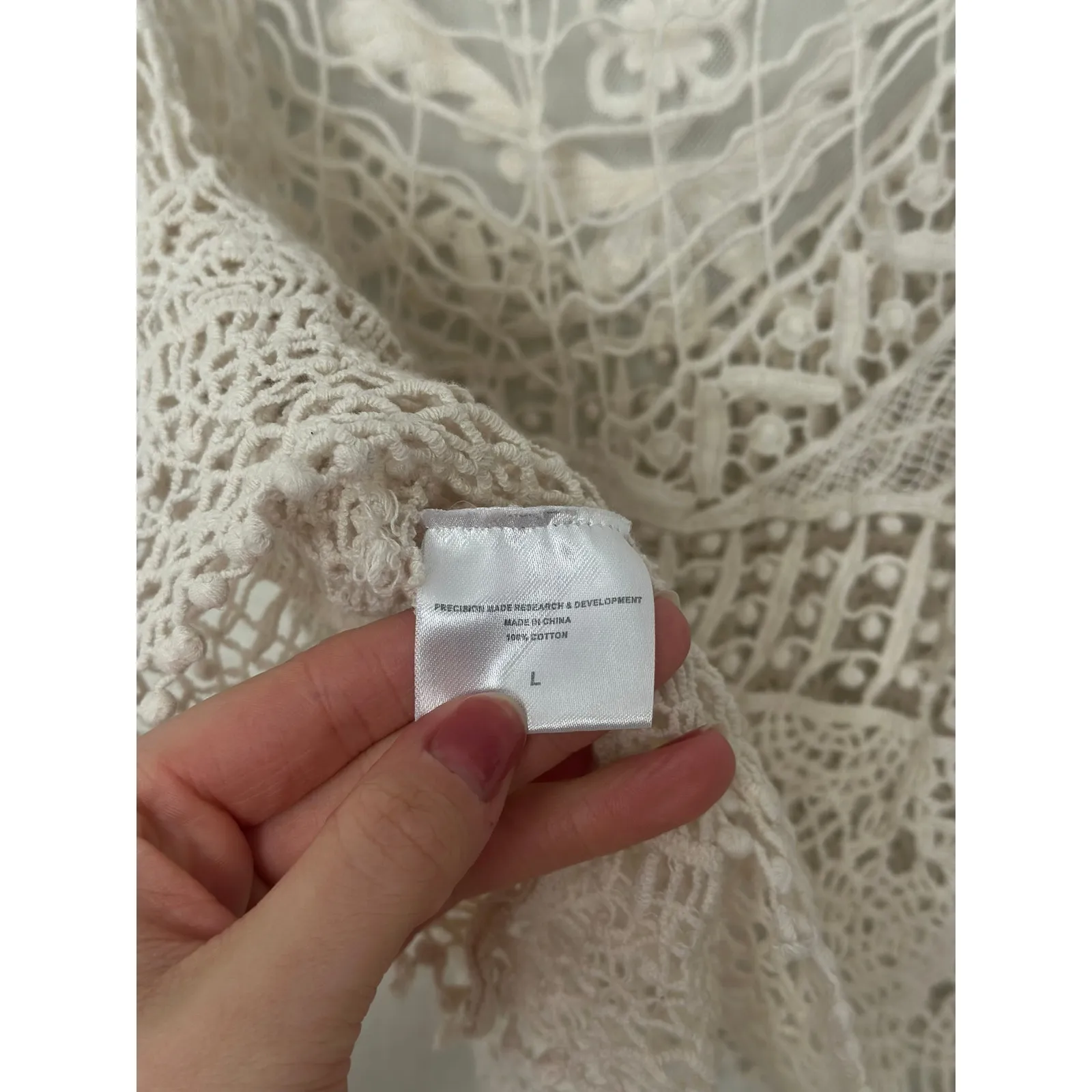 Vintage Y2K Festival Sheer Lace crochet boho crop Tank Top top 70s style Boho - Image 6