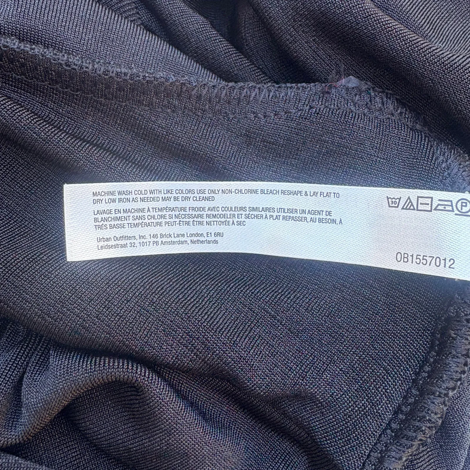 Intimately Free People In Your Arms Bodysuit Sz M NWT Black Rouched V Neck Edgy Size M - Image 12