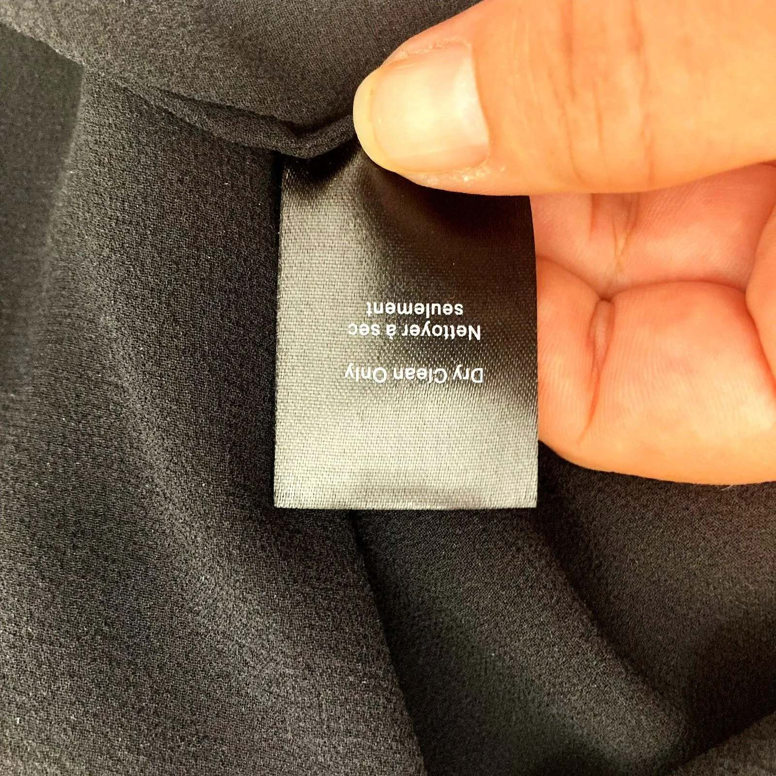 Aritzia Babaton Black Silk Chiffon Top Size S Sheer Hi-Low - Image 13