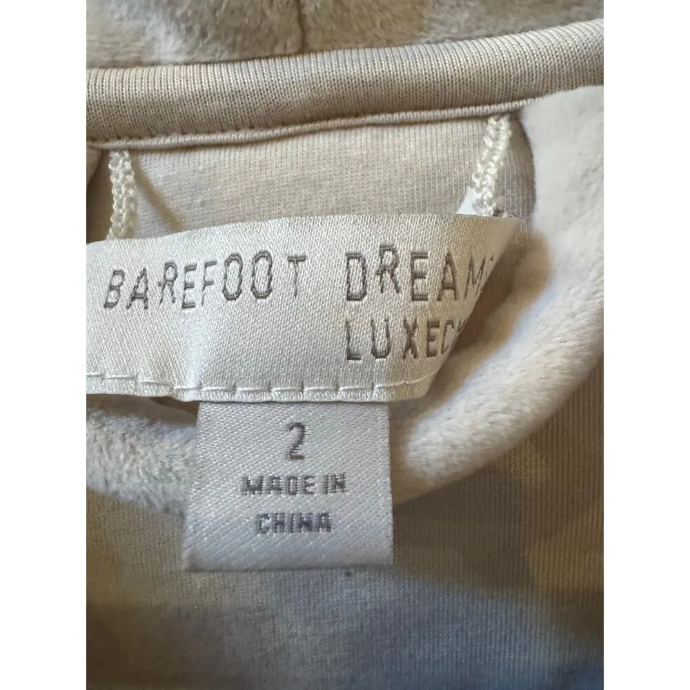 Barefoot Dreams LuxeChic Blanket Robe Color: Stone (NEW) - Image 4