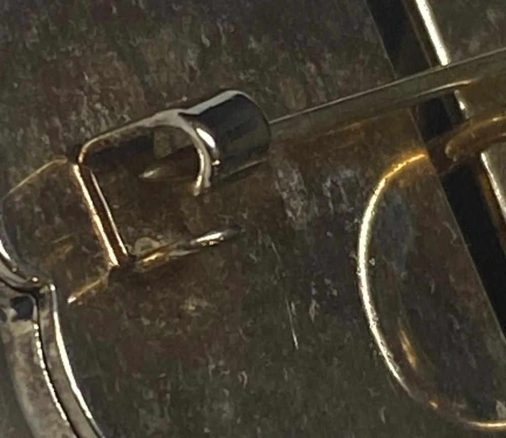 Best Silver Tone Elephant Pin Brooch Pendant VTG Black Eye Alabama Fan Circus - Image 10