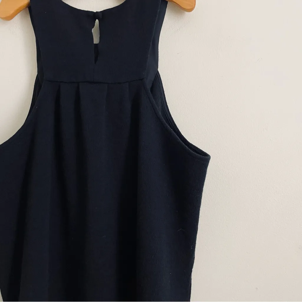 Martin + Osa Black Sleeveless Knit Dress Bow Detail Size 10 | Classic Mini Shift - Image 8