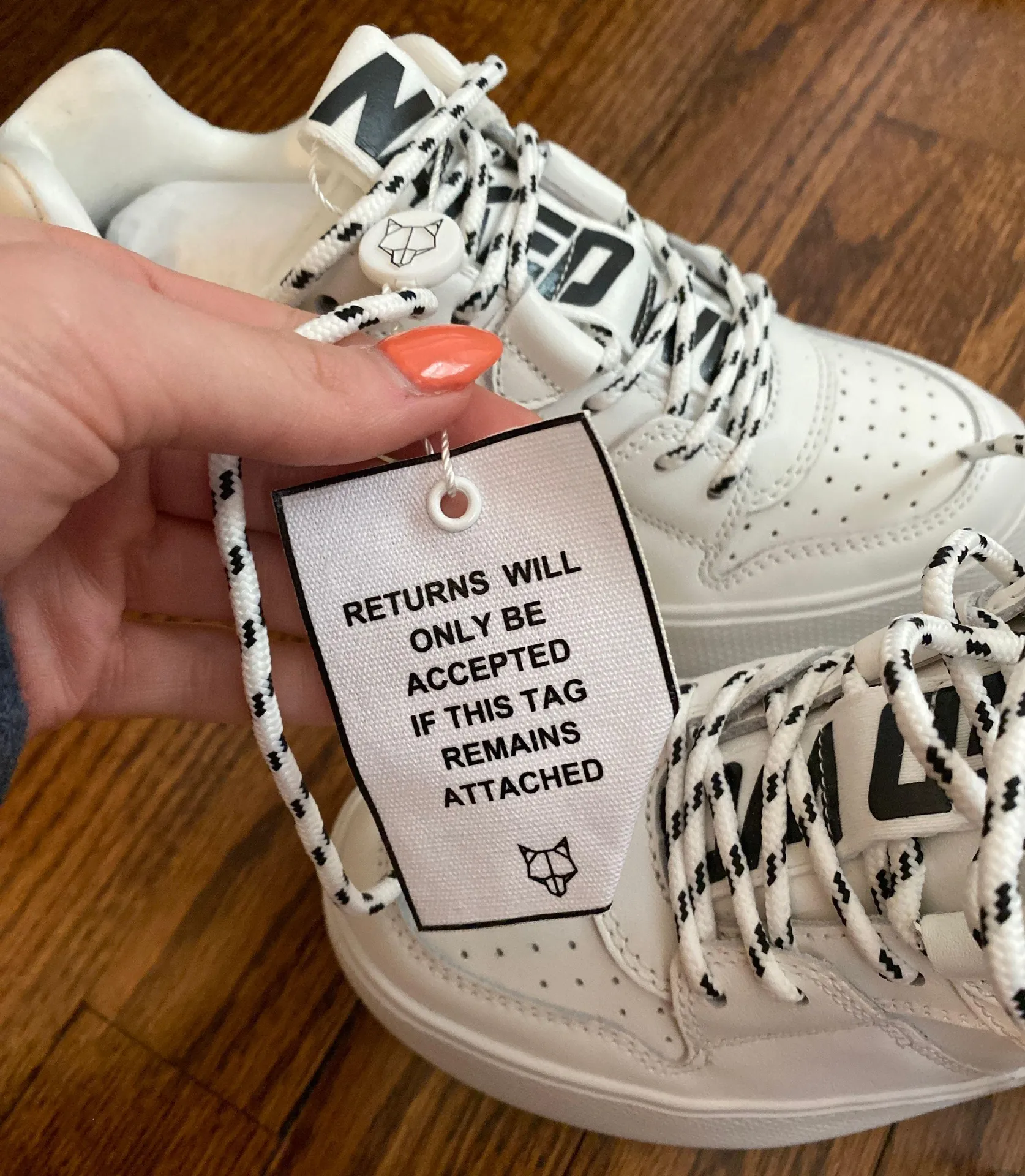 White Platform Sneakers - Image 6