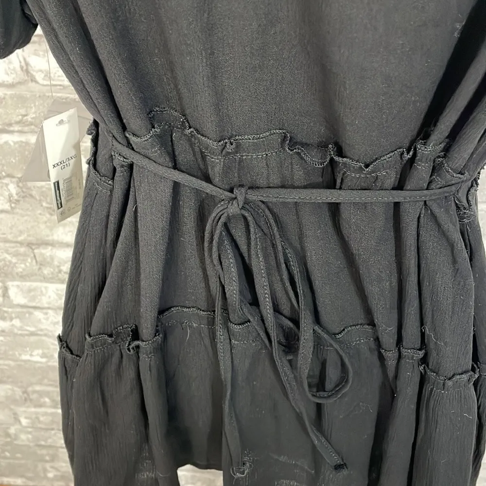 No Boundaries Button Down Peplum Top - Image 4