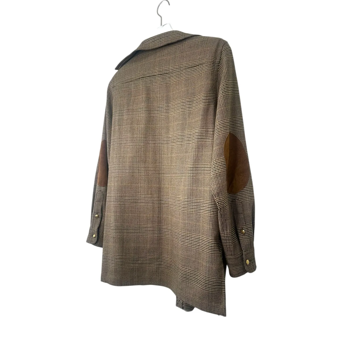 Lauren Ralph Lauren Plaid Wool Blend Shirt Jacket Size Small - Image 5