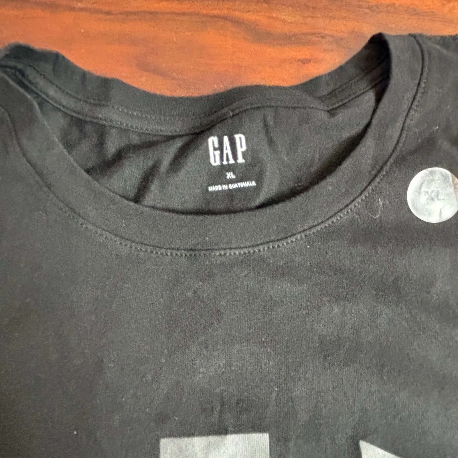 GAP Black Graphic T Shirt Logo Tee Women's XL Short Sleeve Casual Basic - Image 3
