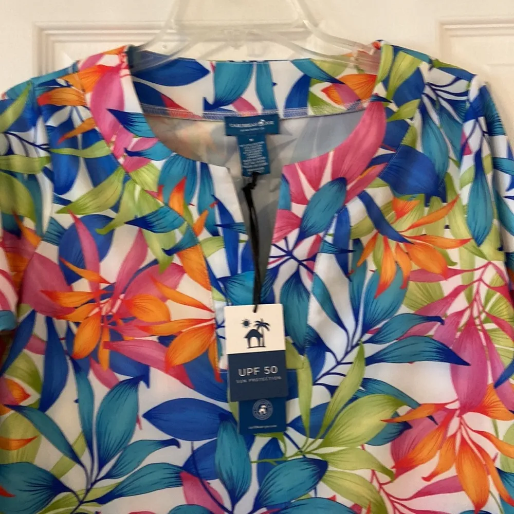 Caribbean Joe Summer Dress size M brand new with tag length 35” bust 36/38” - Image 2