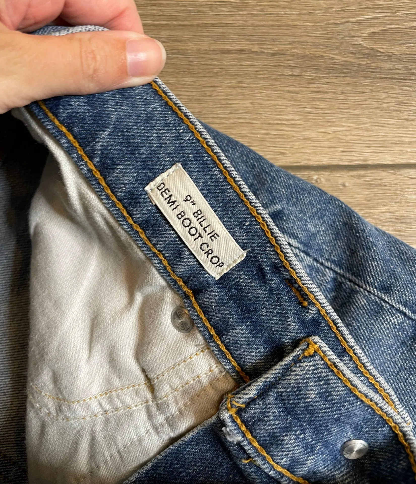 J. Crew Billie Demi Boot Crop Button Fly High Rise Jeans - Image 7