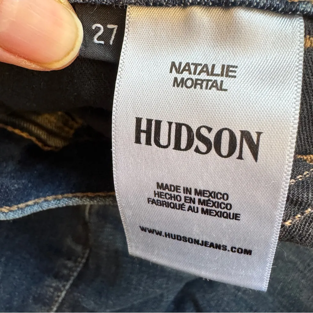 Hudson Blue Natalie Mortal Skinny Jeans Womens 27 Classic Fall Denim Ankle - Image 7
