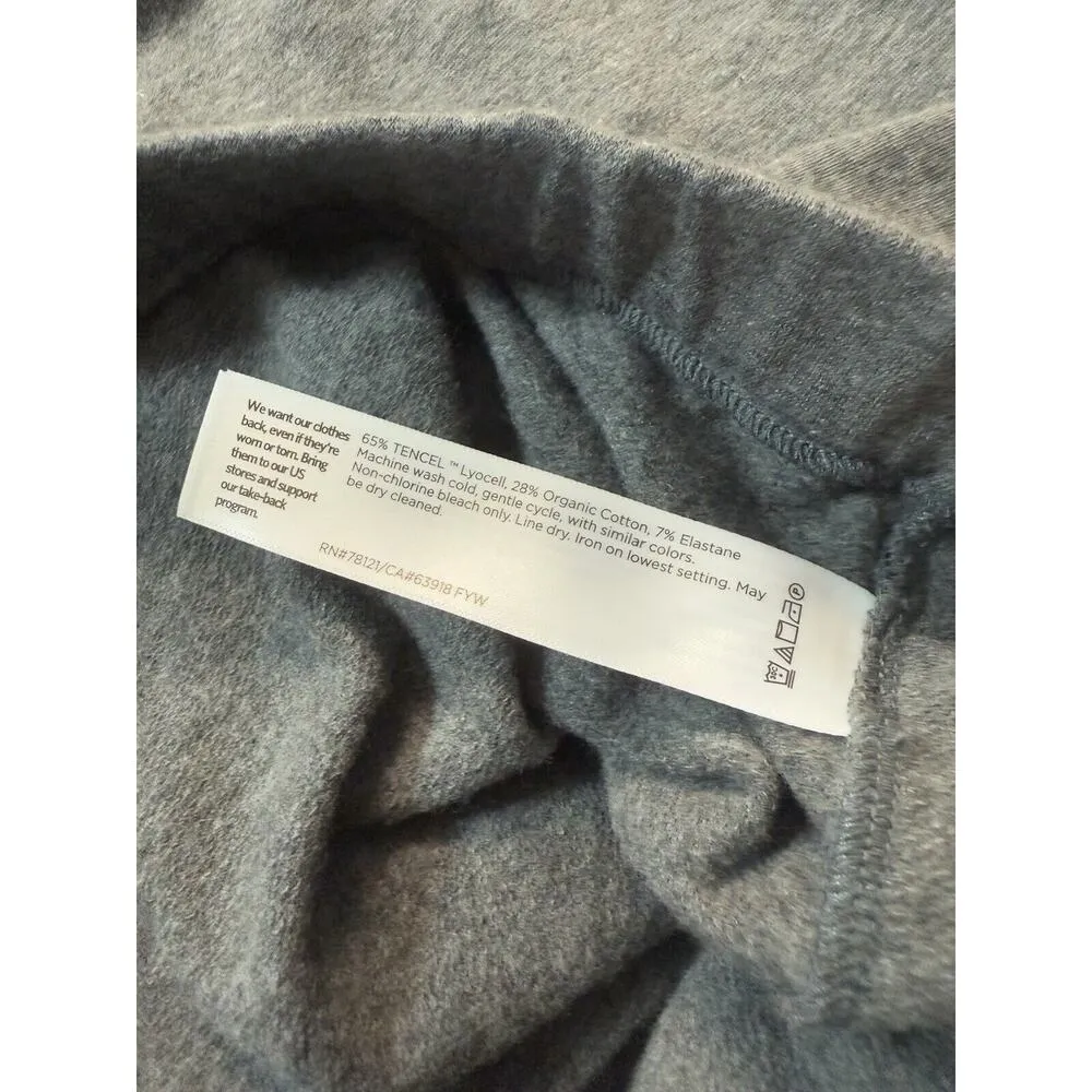 Eileen Fisher Nwt Cozy Brushed Terry Pocketed Slouch Ankle Pants Ash Plus 3X - Image 6