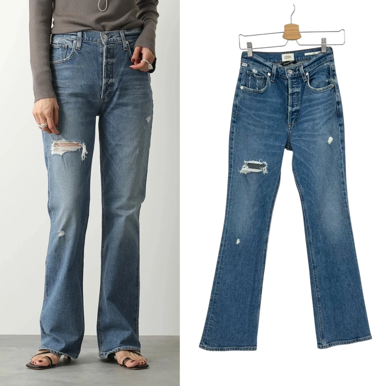 Citizens of Humanity Libby Jeans High Rise Vintage Bootcut Denim Blue‎ Size 23 - Image 2