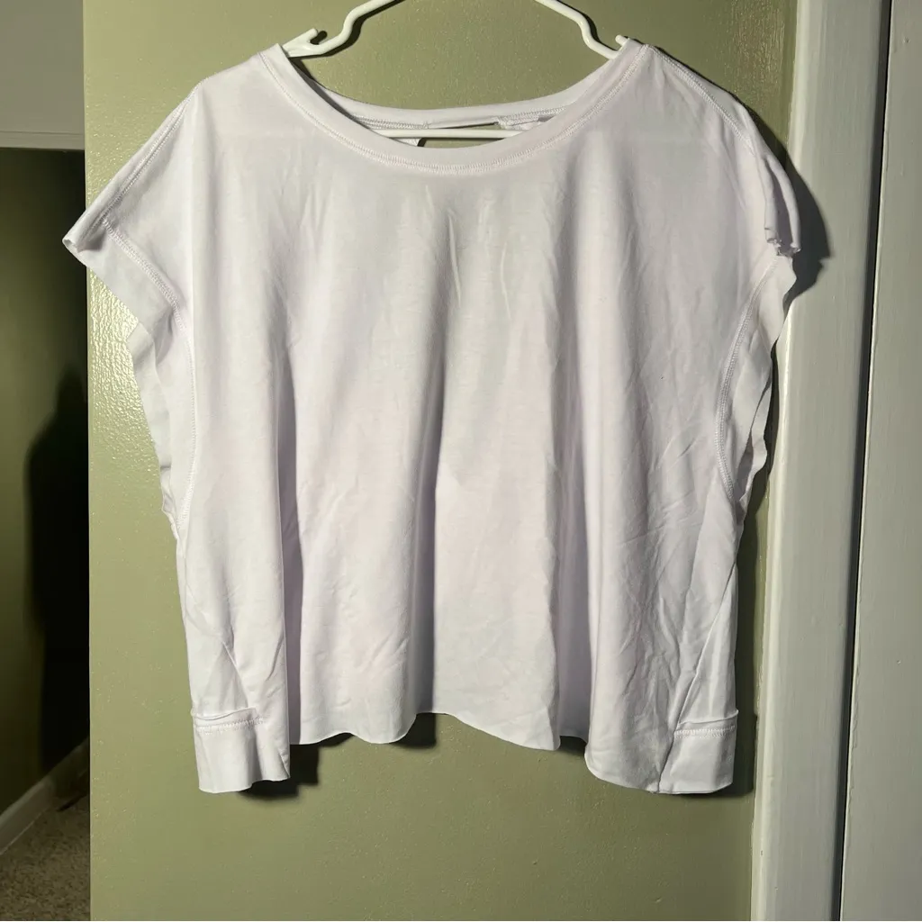 Fashion Oversized Open Back Workout T - Image 3