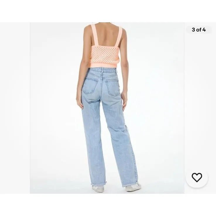 Young fabulous and broke pink woven tank top - Image 5