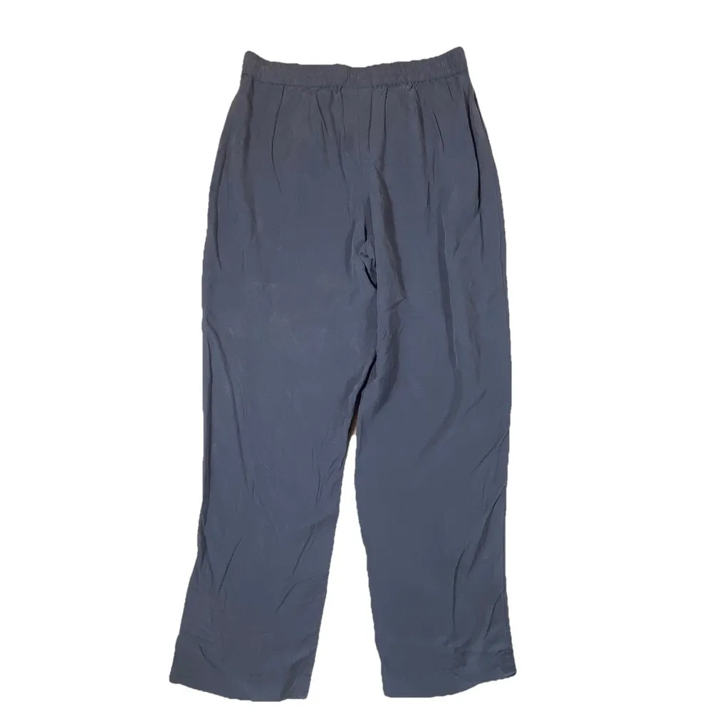 J. Jill Pure Pants Medium Sand Washed Blue Soft Woven Tapered Rayon Modal Casual - Image 2