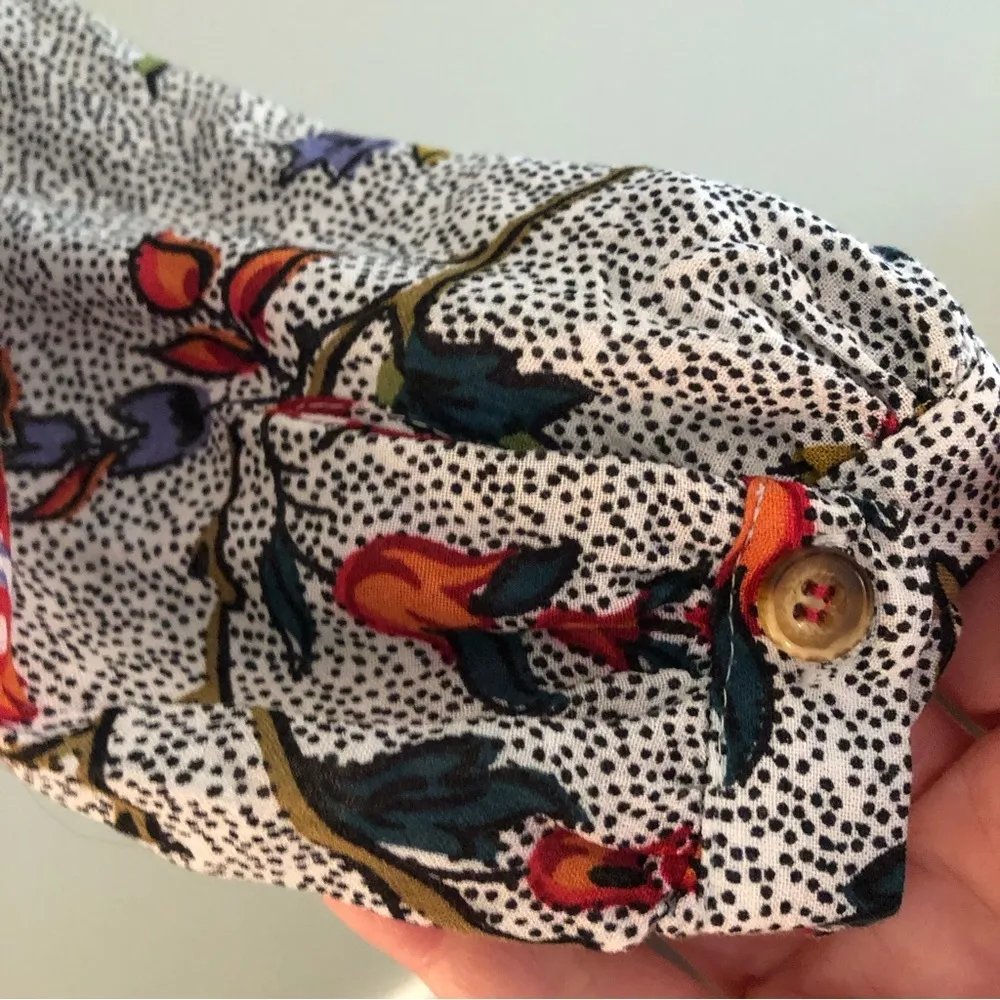 Anthropologie Maeve Janie Flounced Peasant Blouse. Size 00. - Image 6