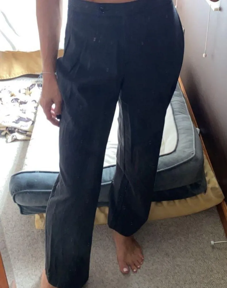 high waisted grey trousers Gray Size 6 - Image 3