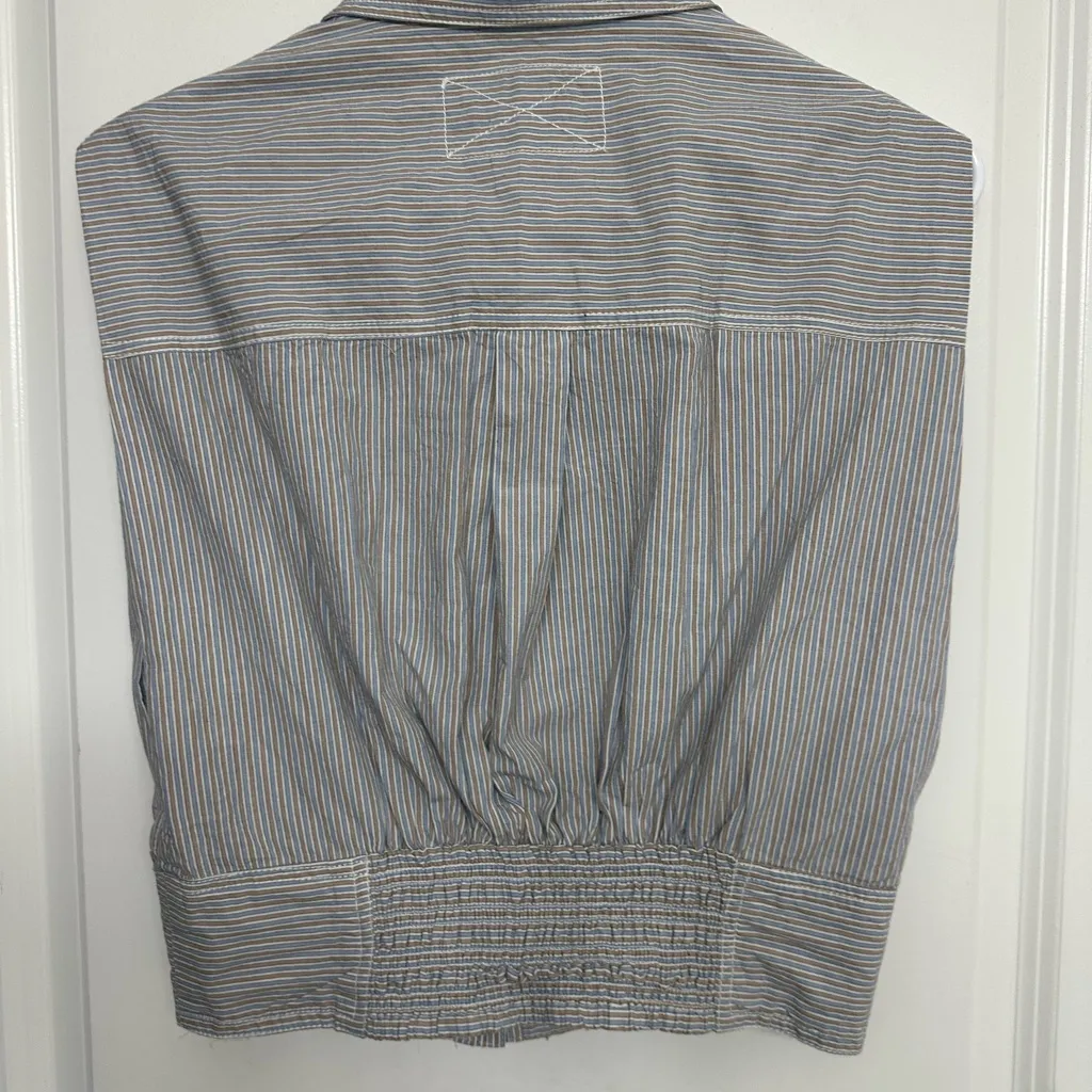 We The Free Striped Sleeveless Button Top S – (Retail $78) - Image 4