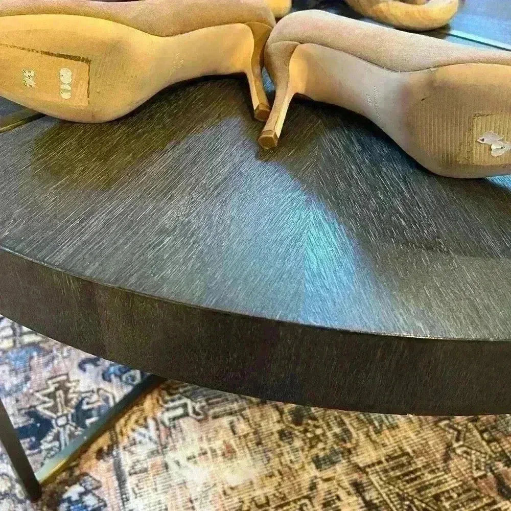 Nine West Dylan Tan Suede Round Toe Pump - Image 5