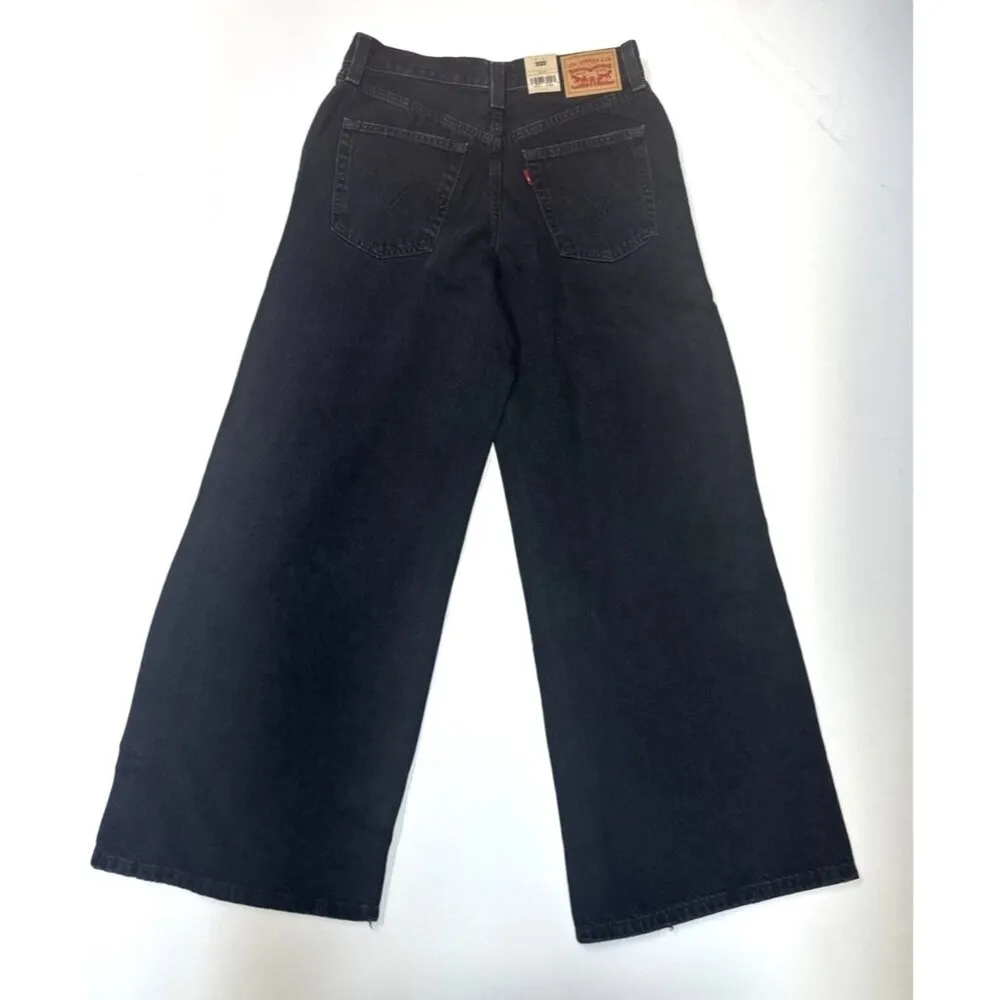 Levi's Women's 28x31 '94 Baggy Wide Leg Jeans Over Exposure - Black - Image 7