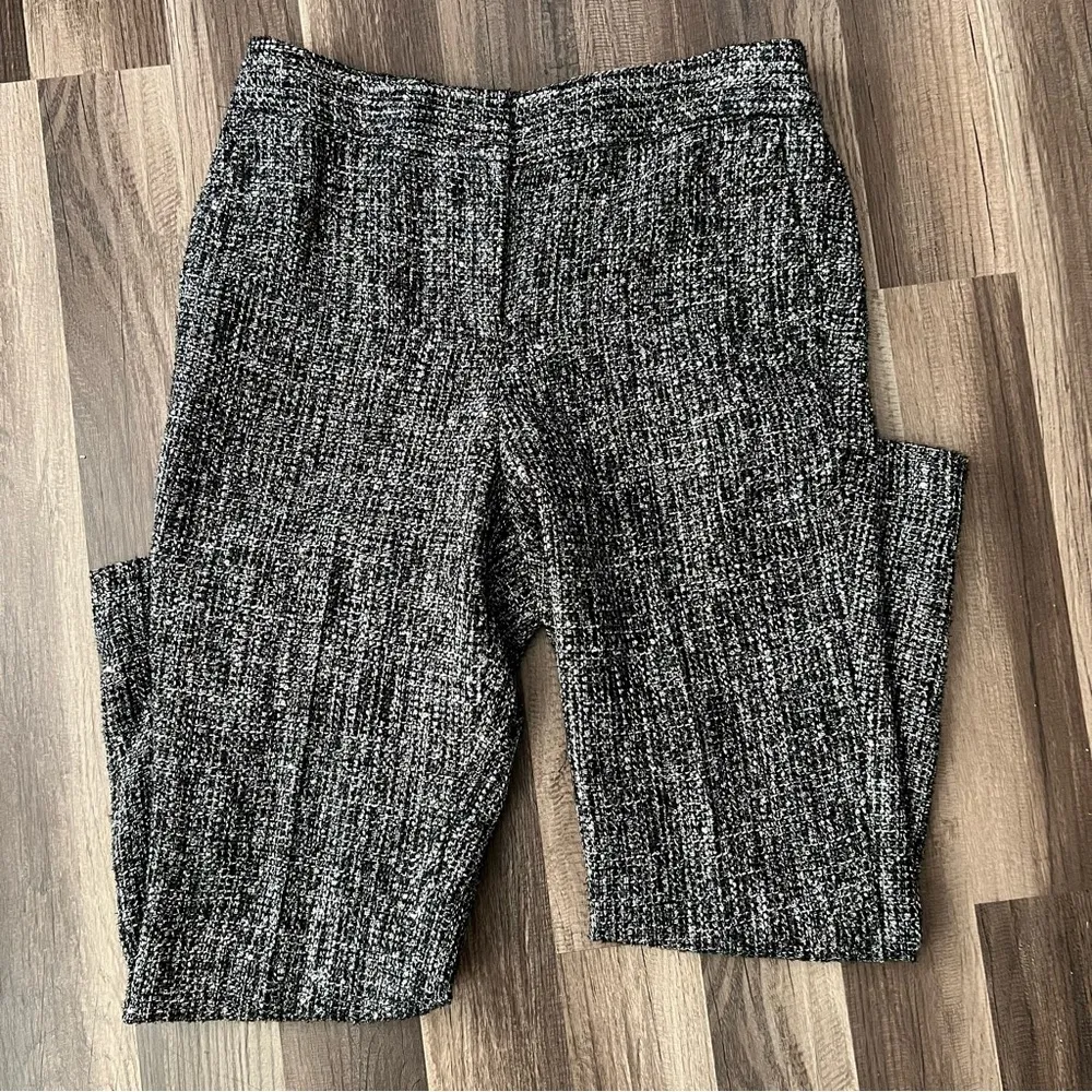 TALBOTS HAMPSHIRE ANKLE PANTS - SEQUIN TWEED size 10 - Image 2