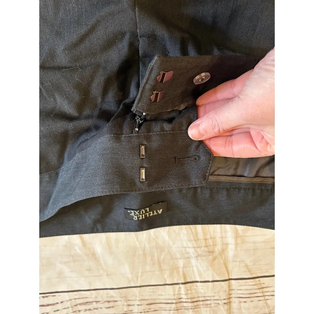 Atelier Luxe Grey Dress Pant Trouser Size 16W - Image 71