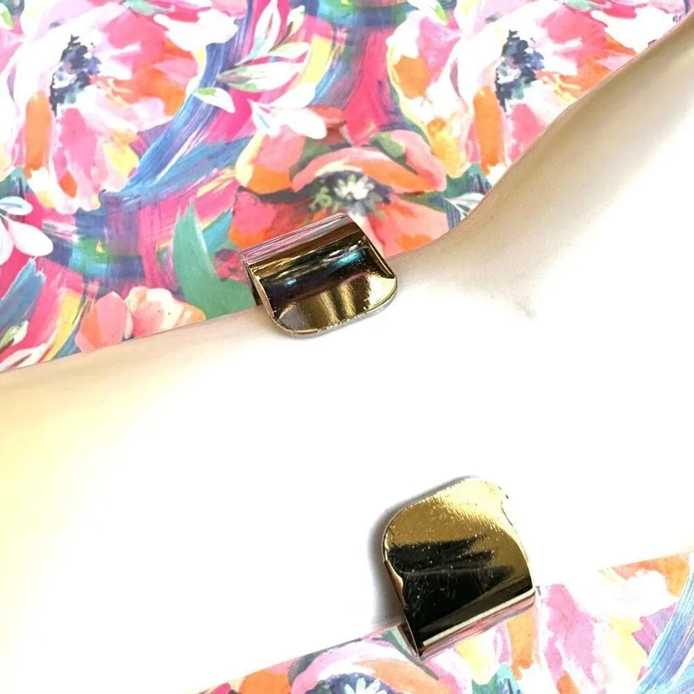 Silver gold tone open cuff bracelet - Image 7