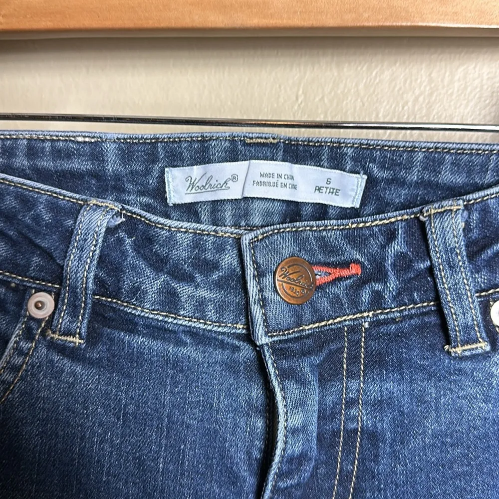 Woolrich Jeans Size 6 Womens Mid Rise Dark Wash Blue Denim Straight - Image 2