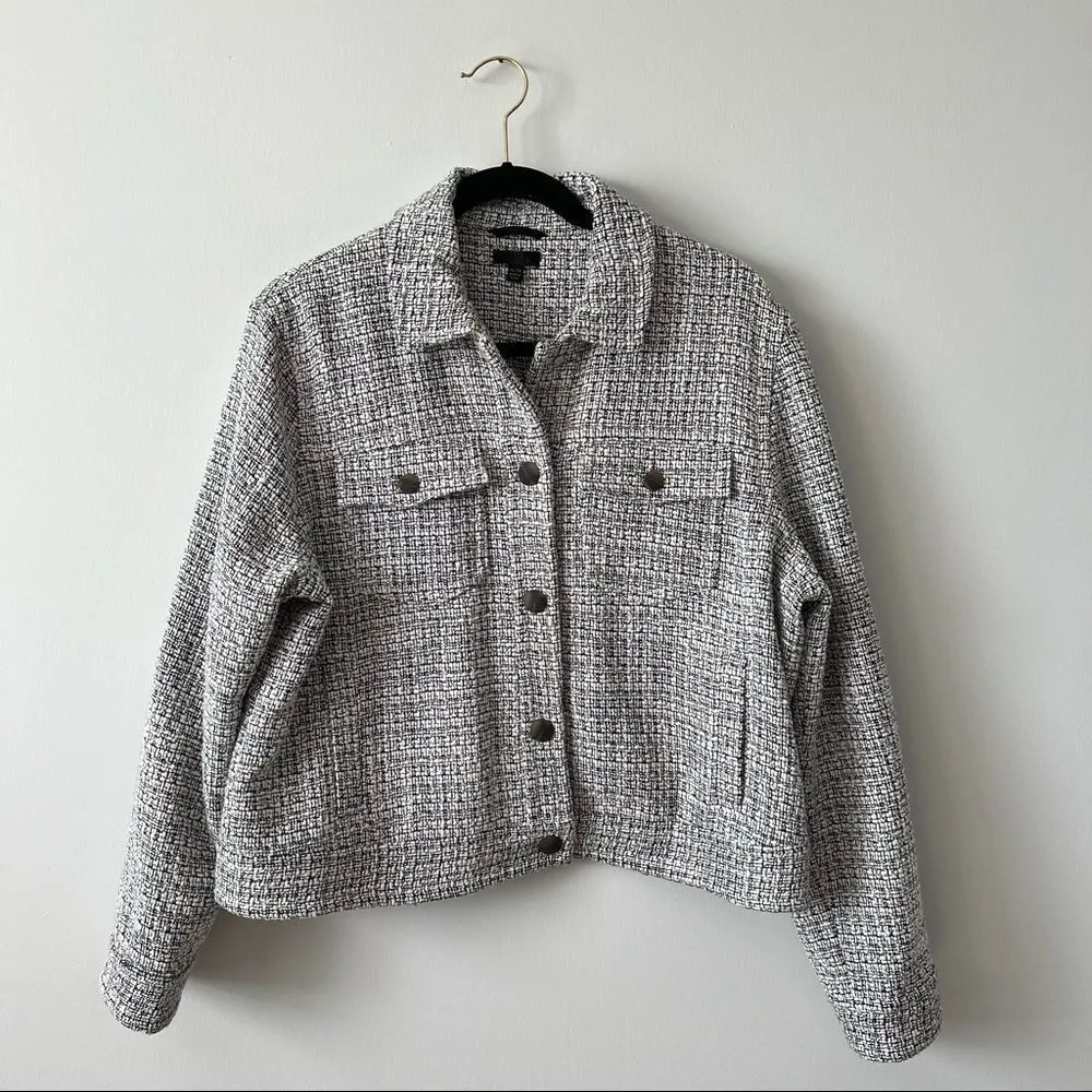 ATM Anthony Thomas‎ melillo tweed cropped shacket Size XL - Image 3
