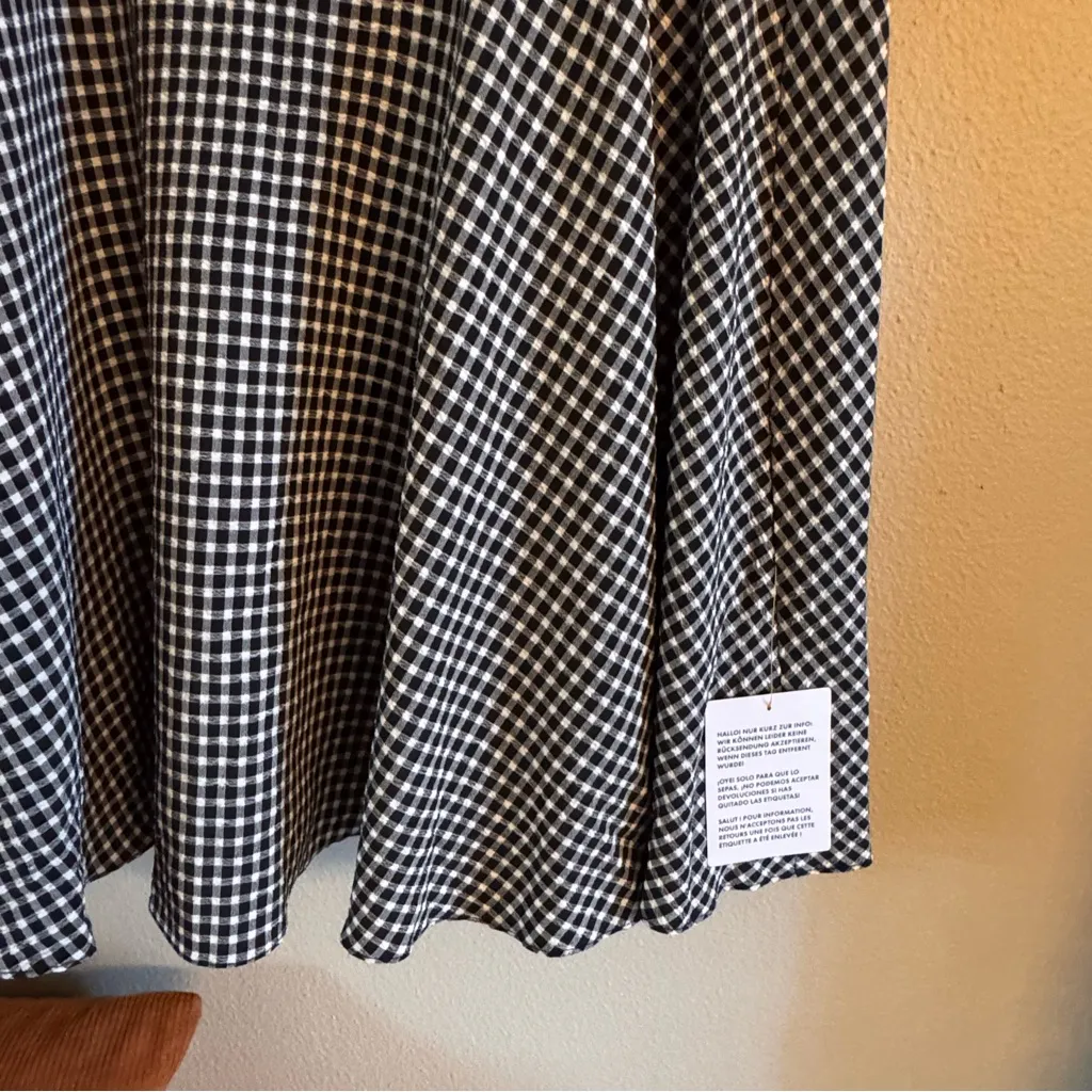 Miss Selfridge Black‎ and White Gingham Mini Dress - Image 5