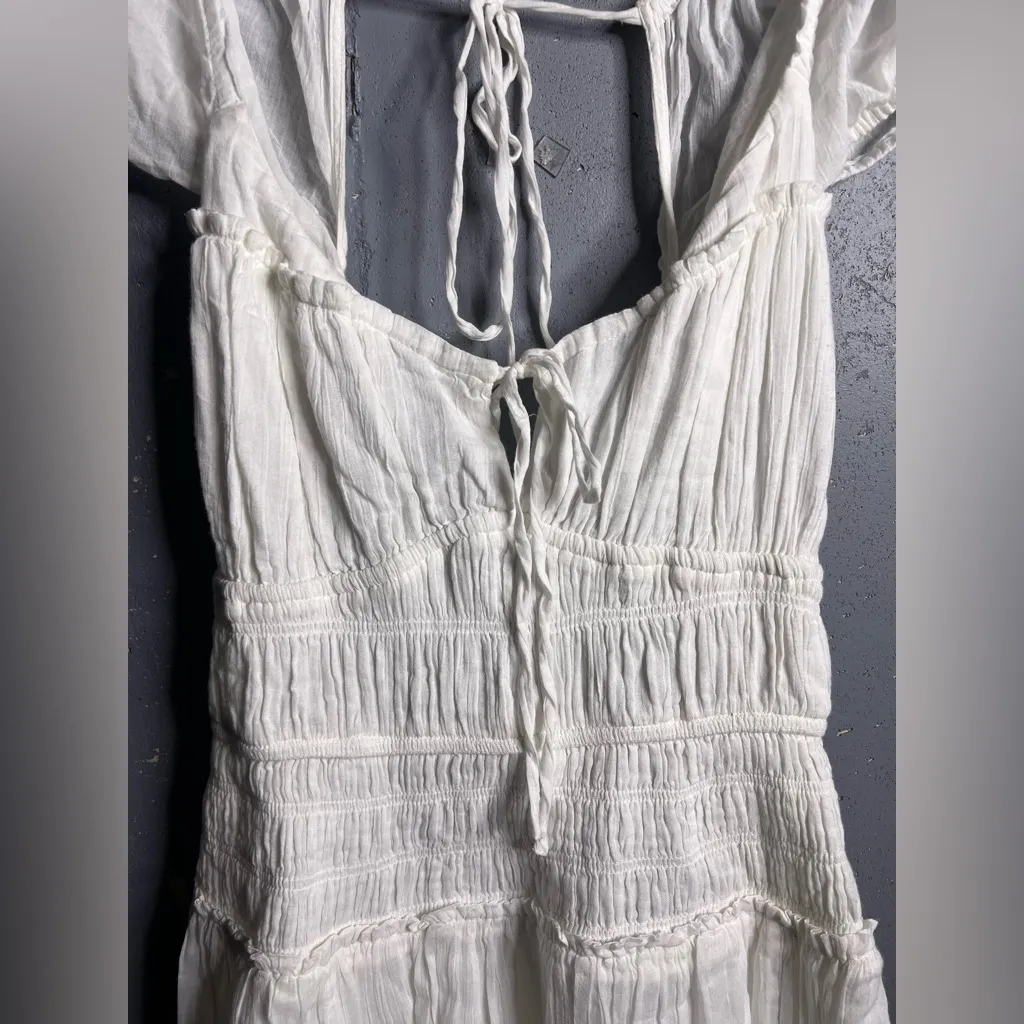 Free People Feeling Bonita Midi Dress in White.  Size XL
NWOT - Image 8