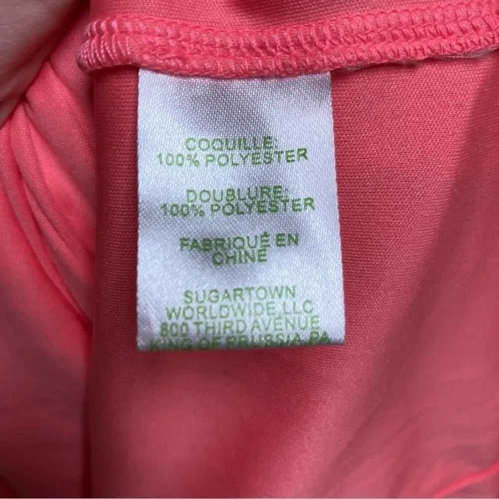 LILLY PULITZER Pink Costello Halter Dress Lace Pucker Pink Extra Small - Image 10