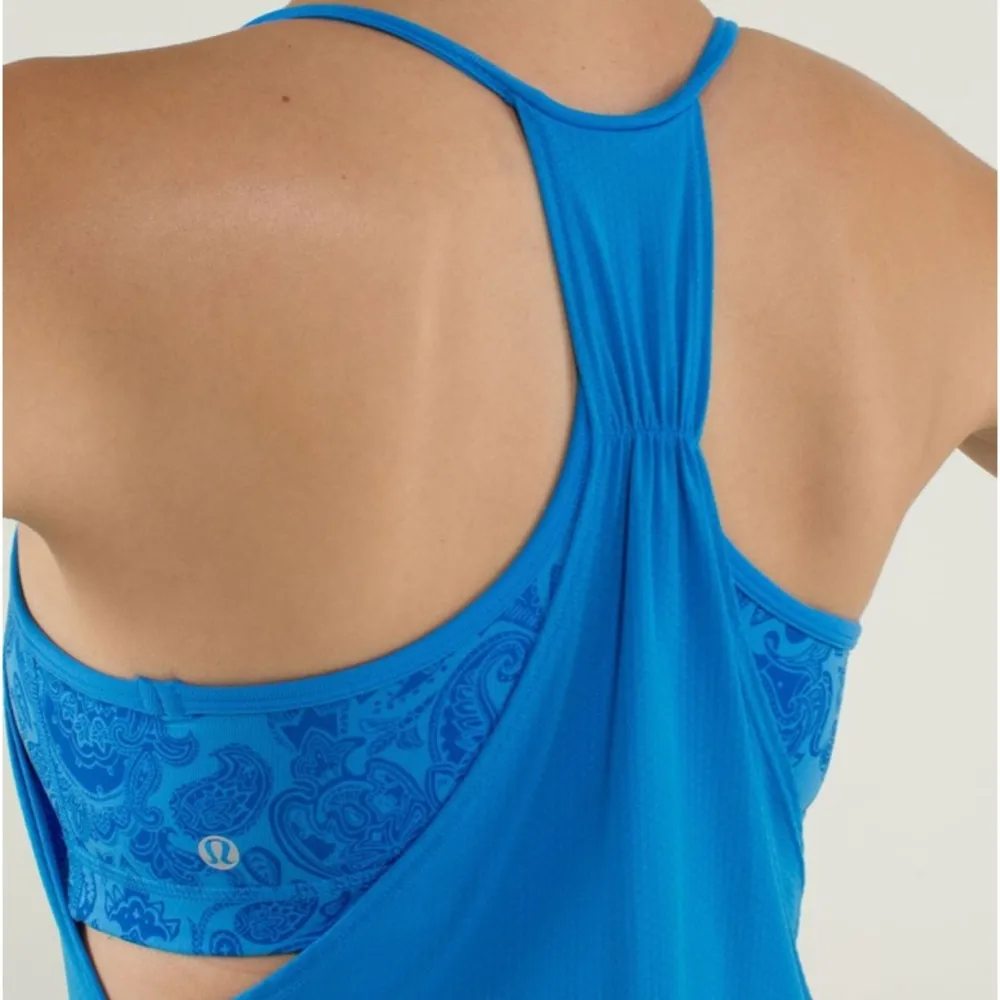 Lululemon Women No Limits Sleeveless Athletic Yoga Gym Workout Bra Tank Top Sz 4 - Image 5