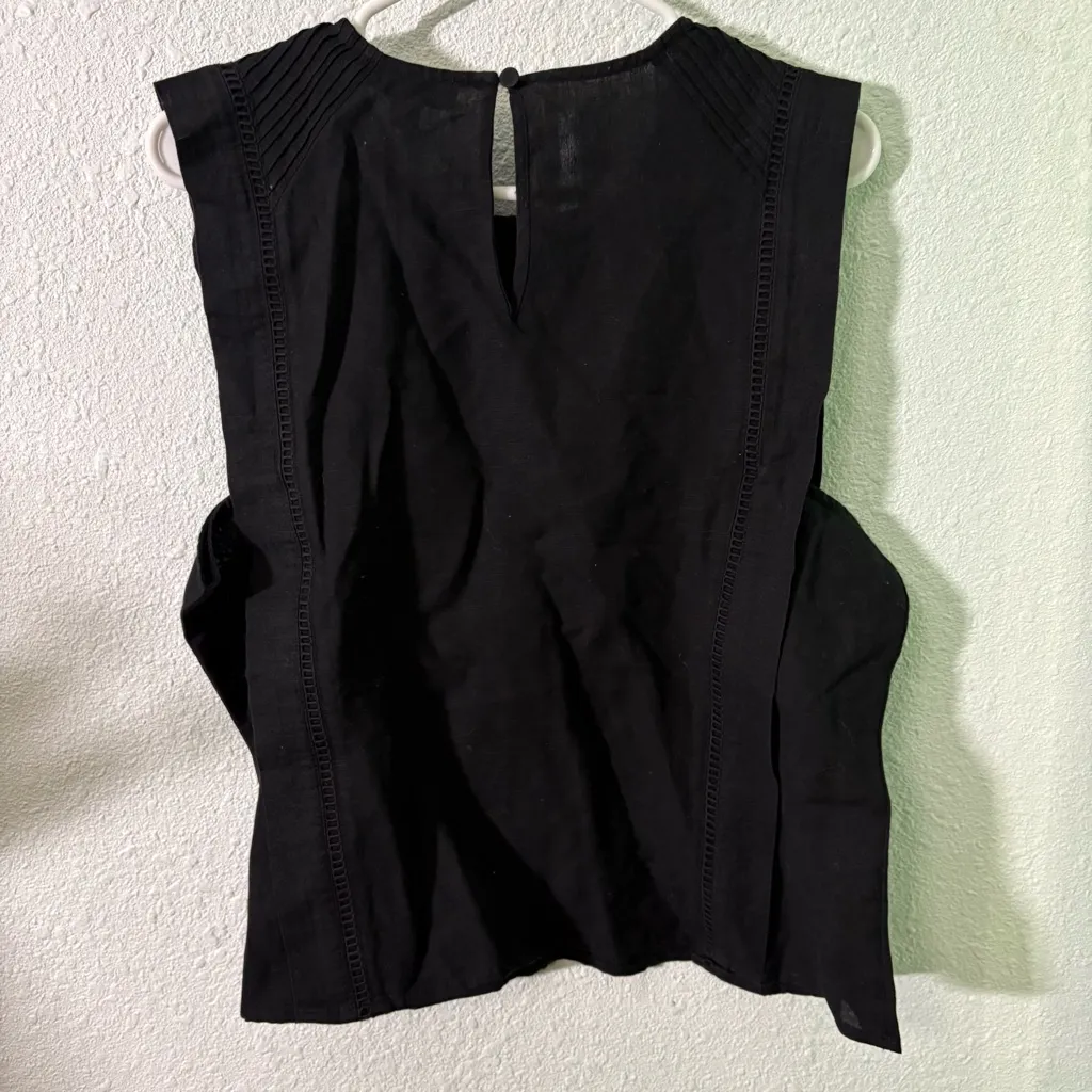 Amour Vert NWT Linen Blouse Tank Top Size Large linen cotton blend - Image 2