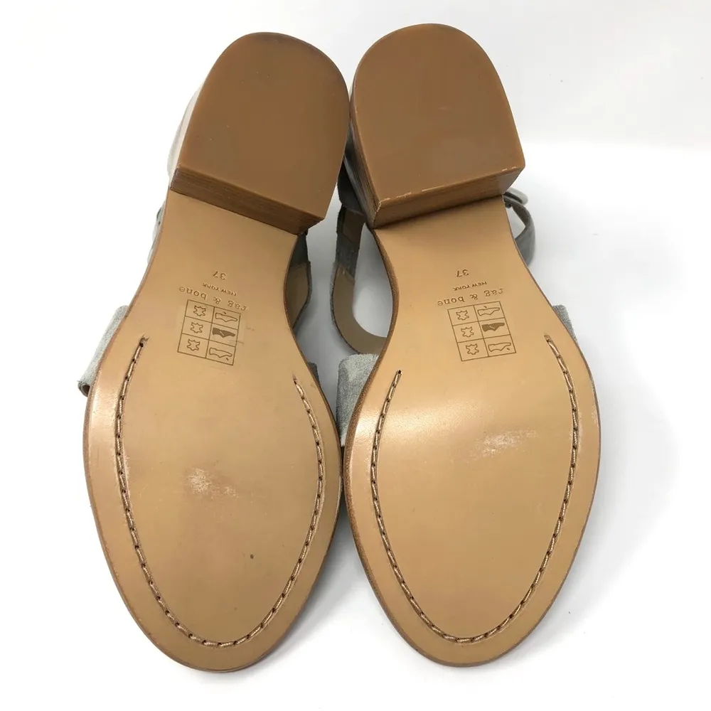 RAG & BONE grey suede gladiator sandals, suede 37, NWOT - Image 9