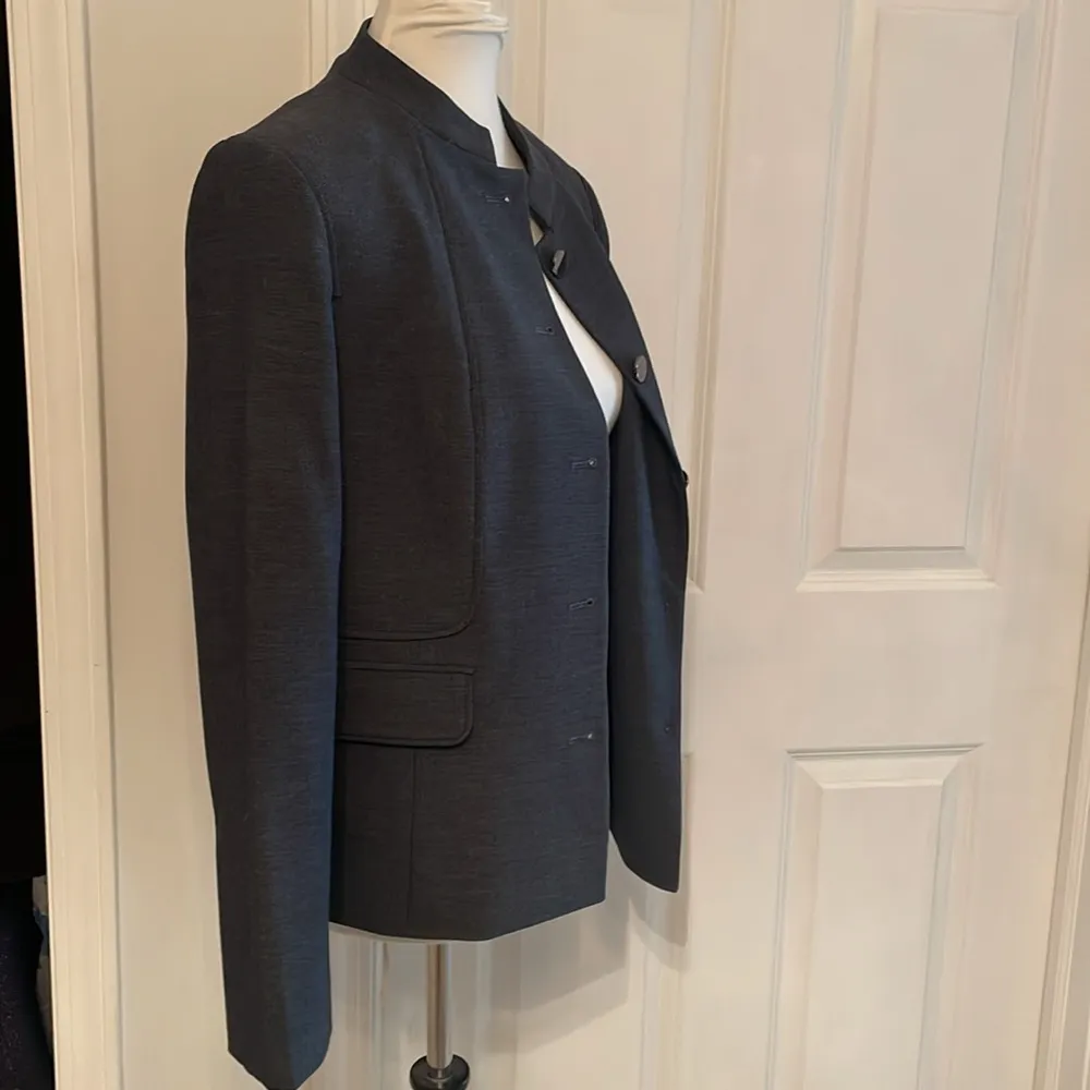 Cute Dark Gray Calvin Klein Button Blazer - Image 6